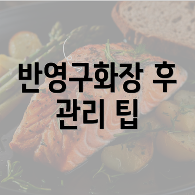 반영구화장 후 관리 팁