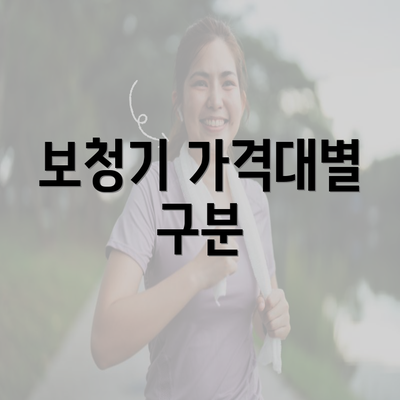 보청기 가격대별 구분