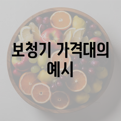 보청기 가격대의 예시