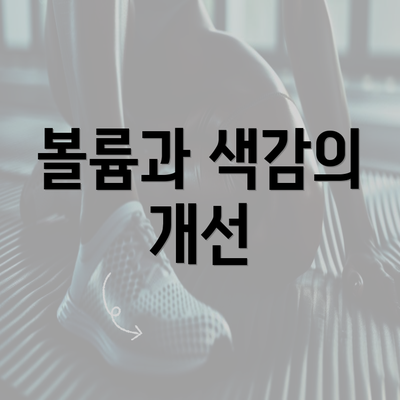 볼륨과 색감의 개선