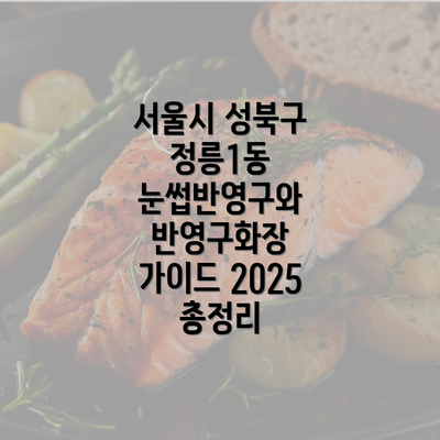 서울시 성북구 정릉1동 눈썹반영구와 반영구화장 가이드 2025 총정리