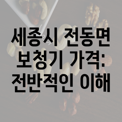 세종시 전동면 보청기 가격: 전반적인 이해