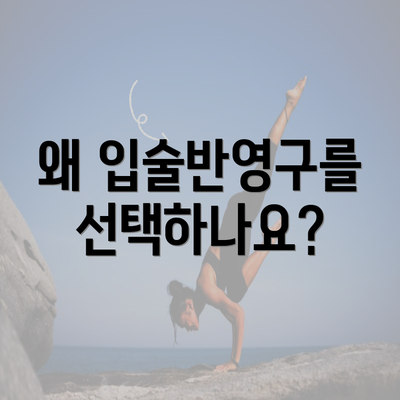 왜 입술반영구를 선택하나요?