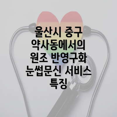 울산시 중구 약사동에서의 원조 반영구화 눈썹문신 서비스 특징