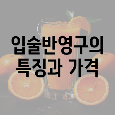 입술반영구의 특징과 가격