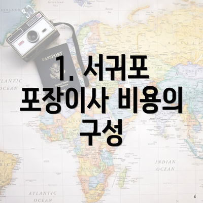 1. 서귀포 포장이사 비용의 구성