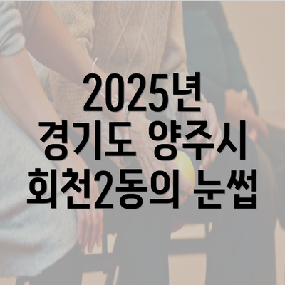 2025년 경기도 양주시 회천2동의 눈썹