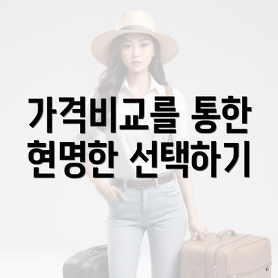 가격비교를 통한 현명한 선택하기