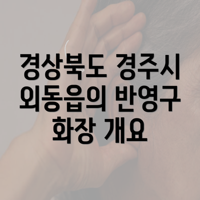 경상북도 경주시 외동읍의 반영구 화장 개요