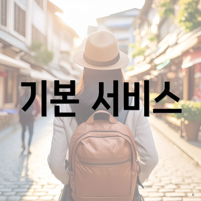 기본 서비스