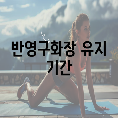 반영구화장 유지 기간