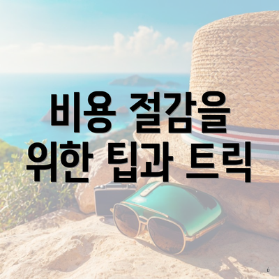 비용 절감을 위한 팁과 트릭