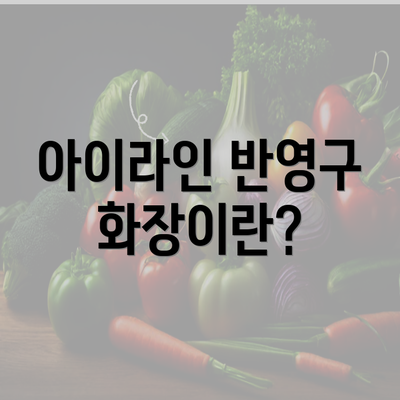 아이라인 반영구 화장이란?