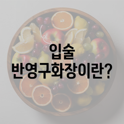 입술 반영구화장이란?