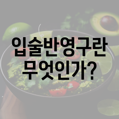 입술반영구란 무엇인가?