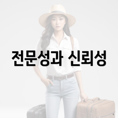 전문성과 신뢰성