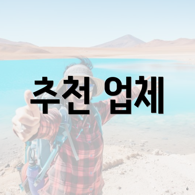 추천 업체