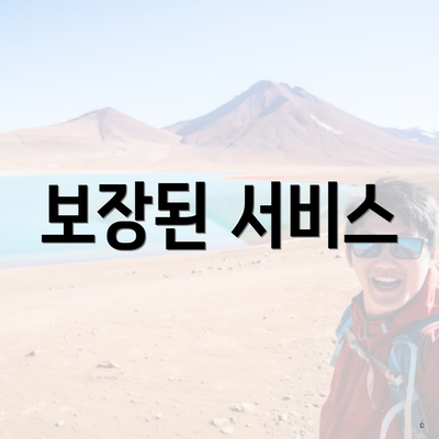 보장된 서비스