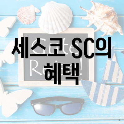 세스코 SC의 혜택