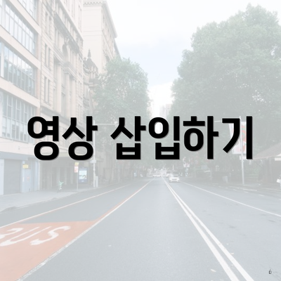 영상 삽입하기