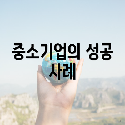 중소기업의 성공 사례