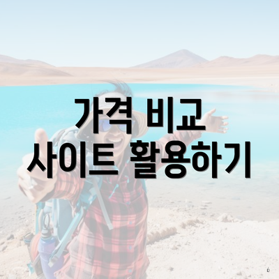 가격 비교 사이트 활용하기