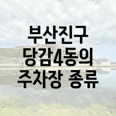부산진구 당감4동의 주차장 종류