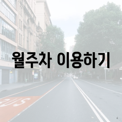 월주차 이용하기
