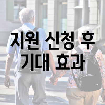 지원 신청 후 기대 효과