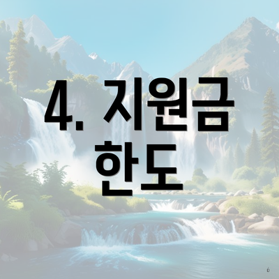 4. 지원금 한도