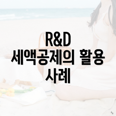 R&D 세액공제의 활용 사례
