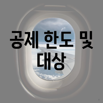 공제 한도 및 대상