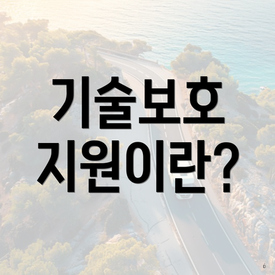 기술보호 지원이란?