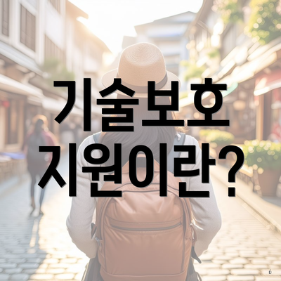 기술보호 지원이란?