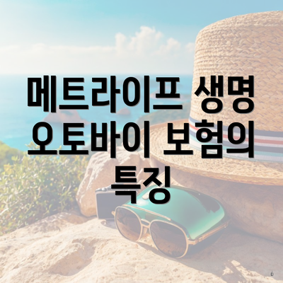 메트라이프 생명 오토바이 보험의 특징
