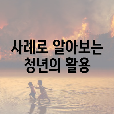사례로 알아보는 청년의 활용