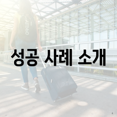 성공 사례 소개
