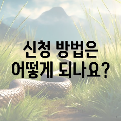 신청 방법은 어떻게 되나요?