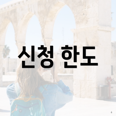 신청 한도