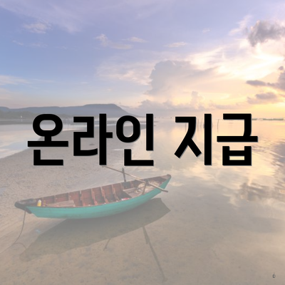온라인 지급