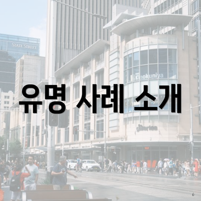 유명 사례 소개