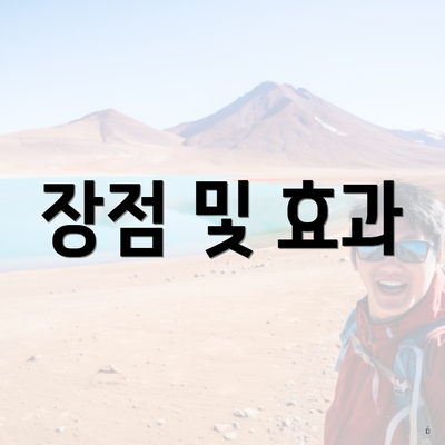 장점 및 효과