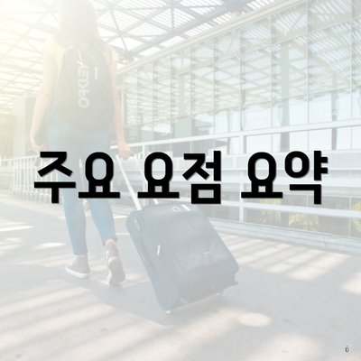주요 요점 요약