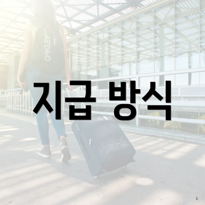 지급 방식
