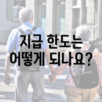 지급 한도는 어떻게 되나요?