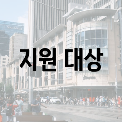 지원 대상