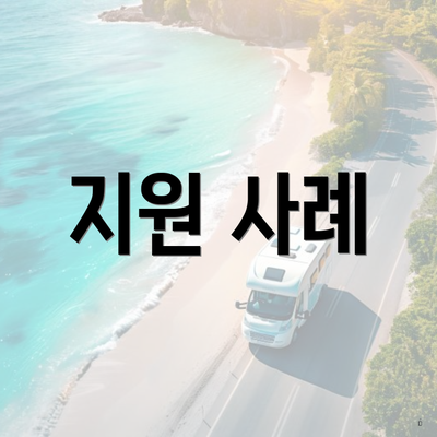 지원 사례