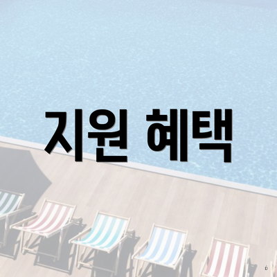 지원 혜택