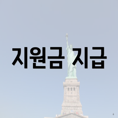 지원금 지급