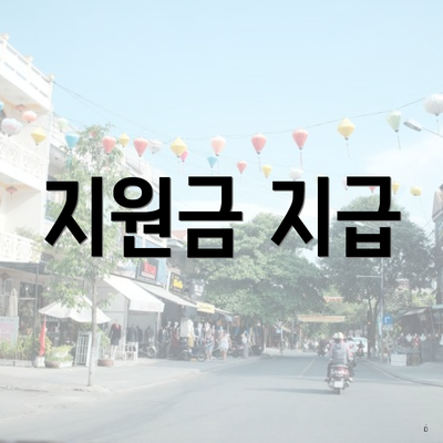 지원금 지급